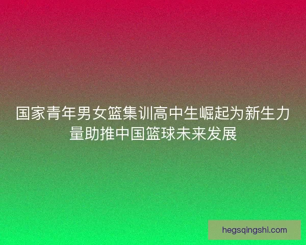 国家青年男女篮集训高中生崛起为新生力量助推中国篮球未来发展